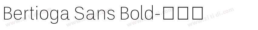 Bertioga Sans Bold字体转换